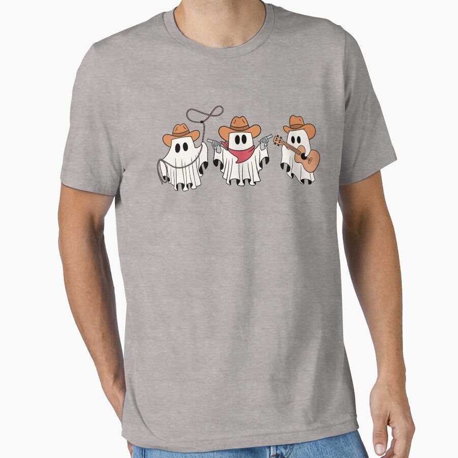 Halloween Cowboy Ghost, Retro Halloween, Western Halloween, Country Wild West, Cowboy Gift for Him, Spooky Halloween by PuralunaCreations