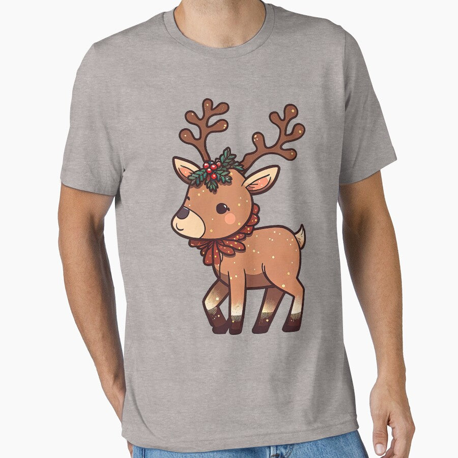 Cute Reindeer, Cute Christmas Reindeer, Cute Reindeer by T-Shirt-Depot