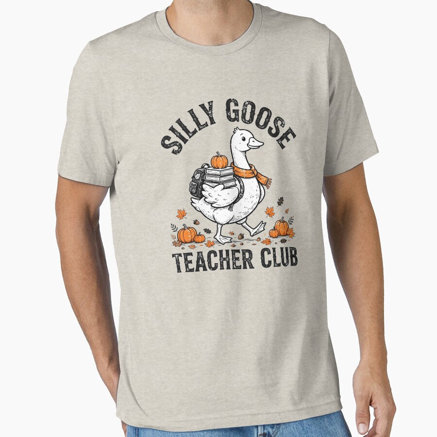Silly Goose Teacher Club Fall Edition Funny Pumpkin Autumn Teacher by Yellowriversss