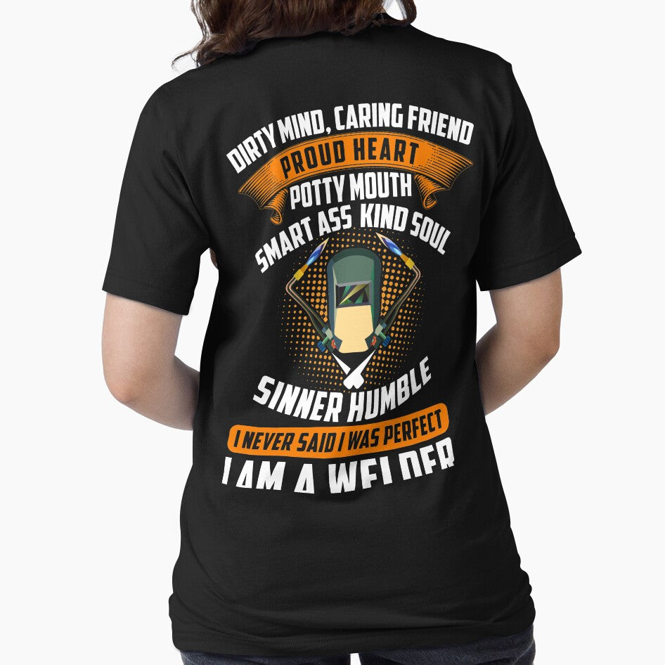 Dirty Mind Caring Friend Proud Heart Potty Mouth... by Tee Hub