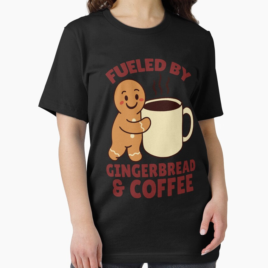 Fueled by Gingerbread and Coffee – Cute Christmas Coffee Lover Design by Kewessthetic
