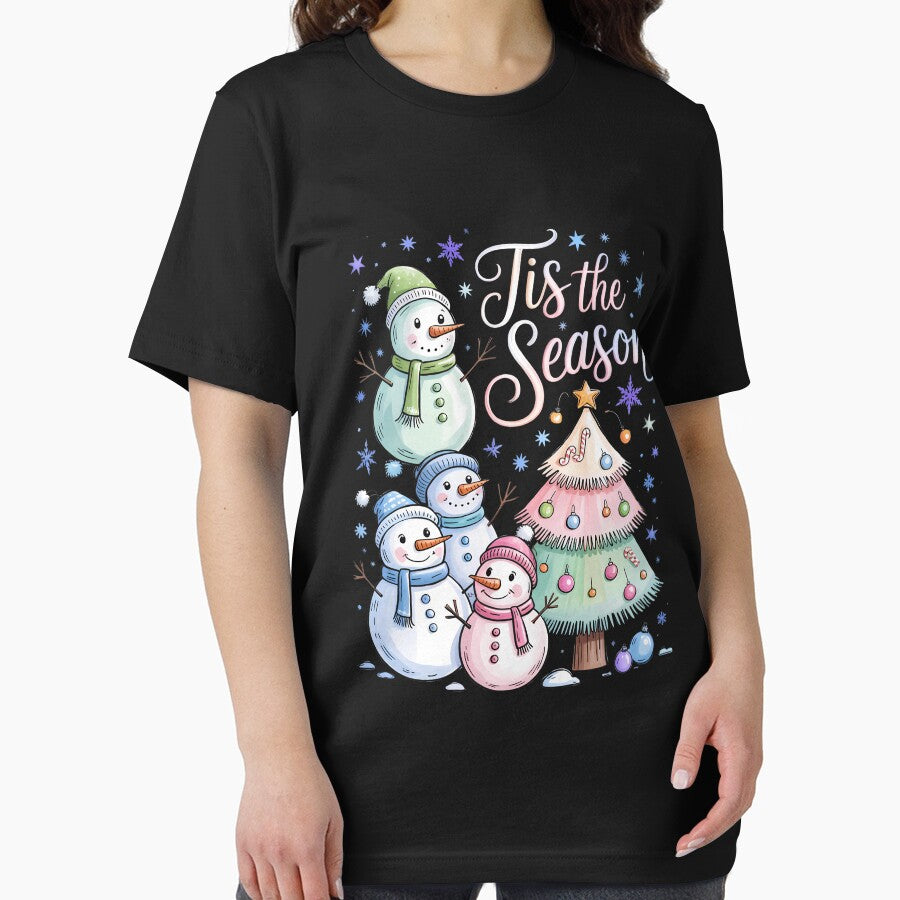 Snowman Christmas Tree Coquette Bow by blueyeeti