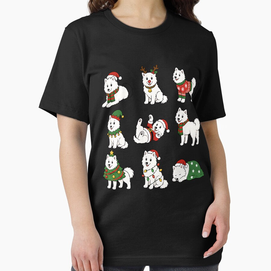 Funny American Eskimo Dog Christmas Holiday Xmas Mom Dad by rafaeltto