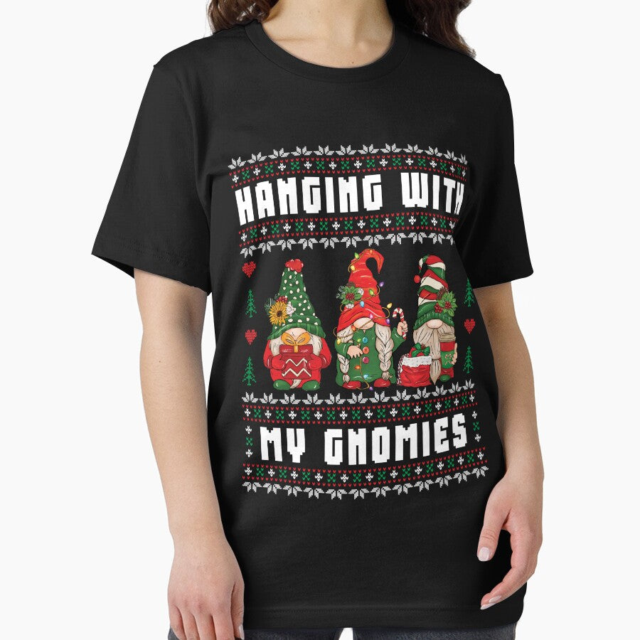 Hanging With My Gnomies Funny Gnome Ugly Christmas Sweater by MintedFresh