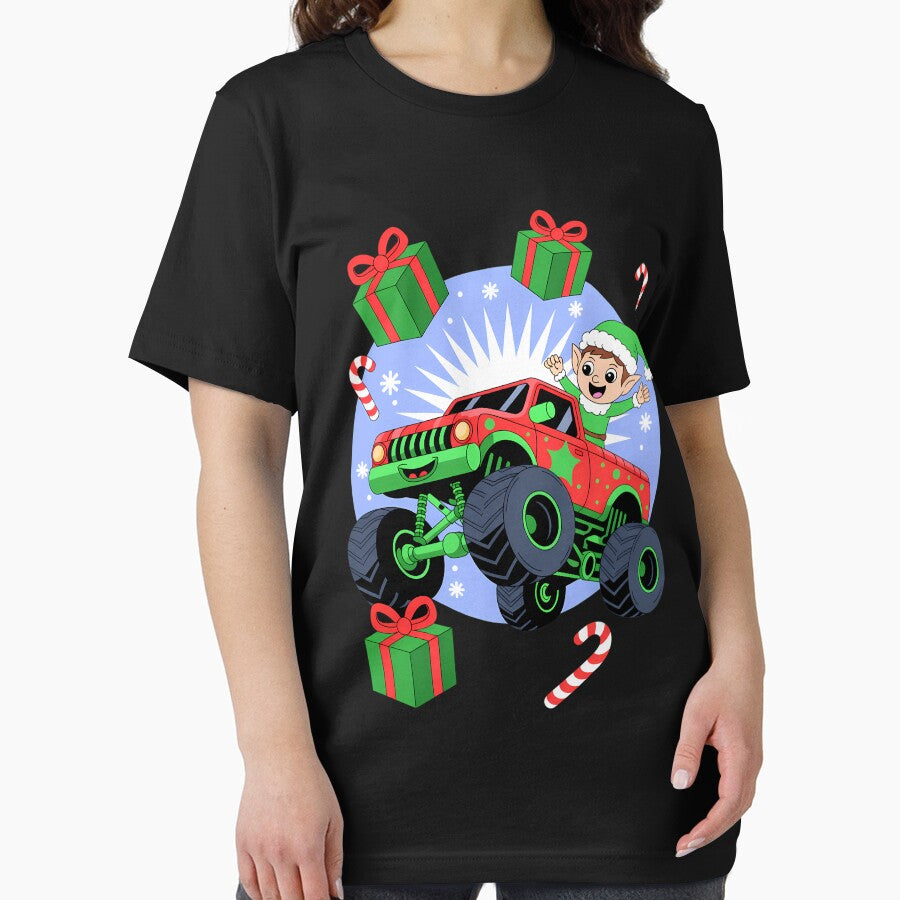 Elf Monster Truck Xmas Christmas by blueyeeti