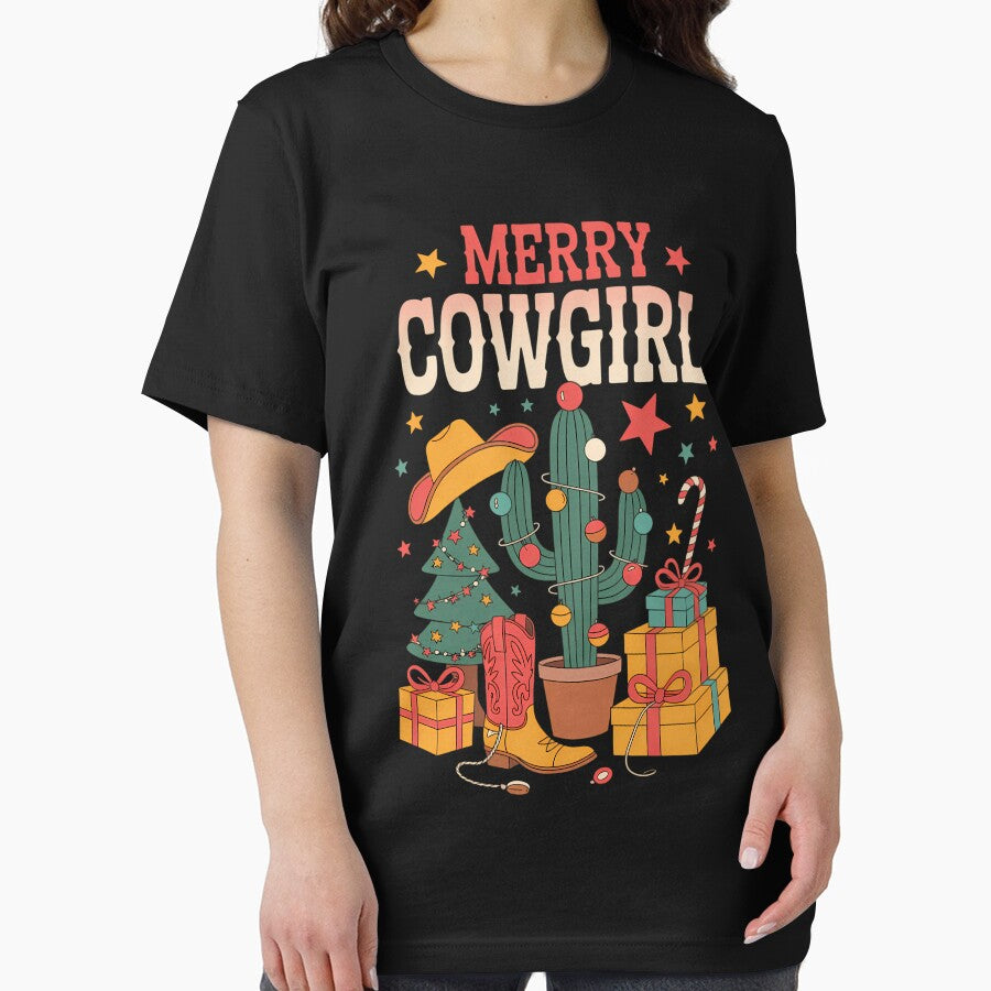 Cowgirl Western Christmas Cowboy Santa Funny Xmas by Sea4Adventures