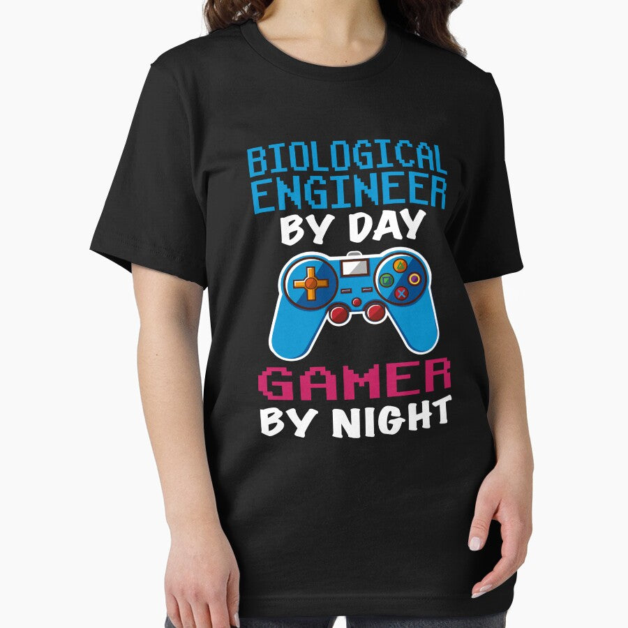 Biological engineer Gift shirt, Biological engineer Dad Husband Boyfriend Gift, Funny Biological engineer by day Gamer By night christmas Birthday Gift Idea by xlnv