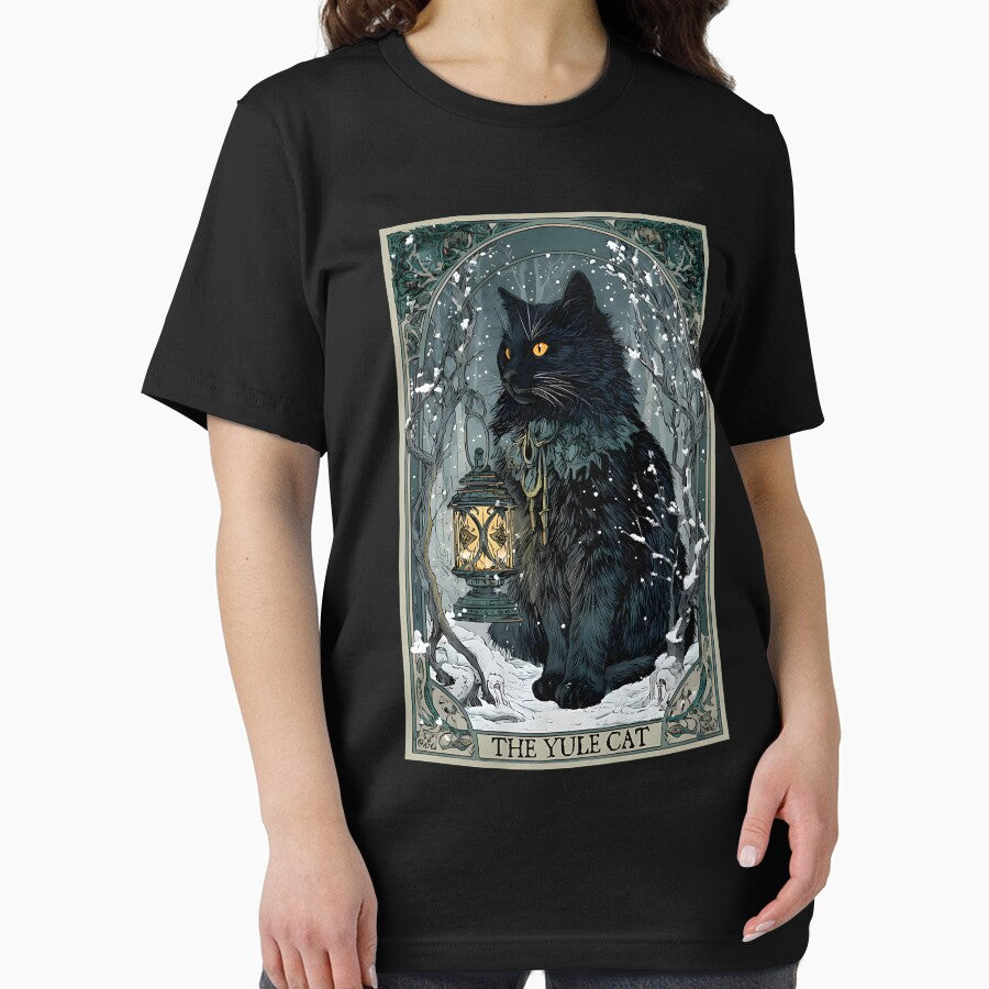 Creepmas Vintage The Yule Cat Tarot Card Dark Christmas by GreggRoss