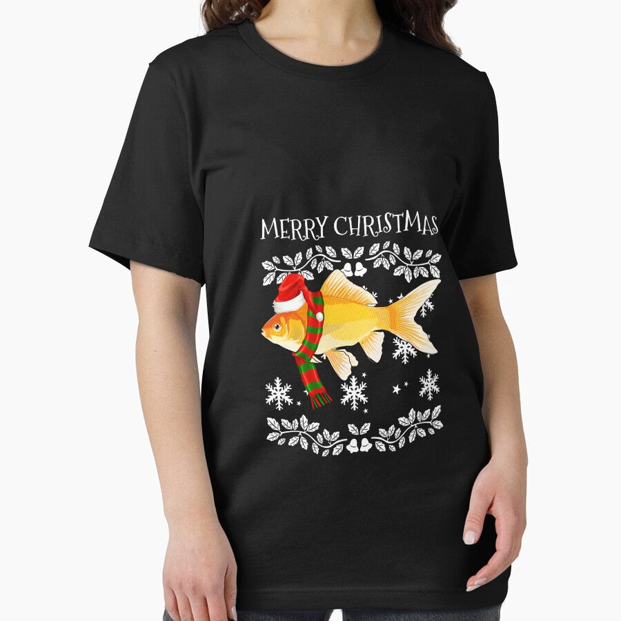 Fish Merry Christmas Ornament Goldfish Ugly Xmas by ShakitaMa