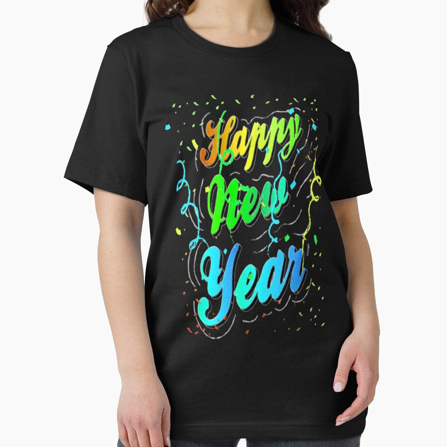 Happy New Year Party Streamers Lettering Design, 2, Howdy New Year, New Years Celebration, New Years Eve Countdown by Adri Barnard