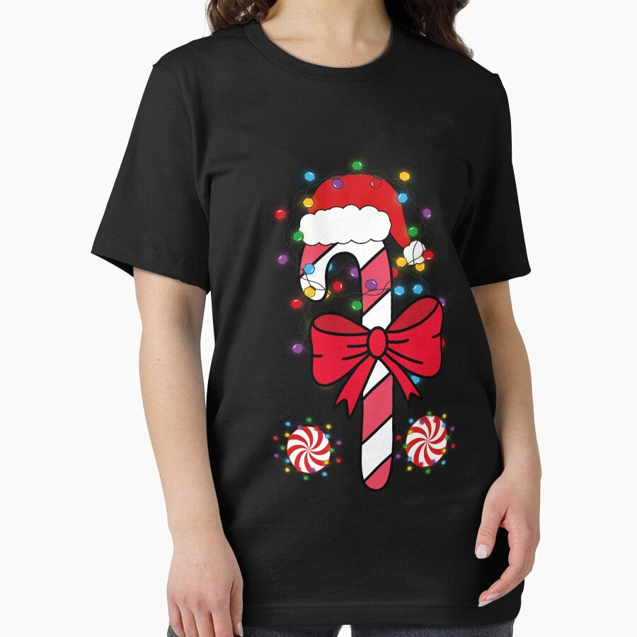 Christmas Candy Cane Santa Hat Xmas Light Kids Toddler Youth by moloudesign