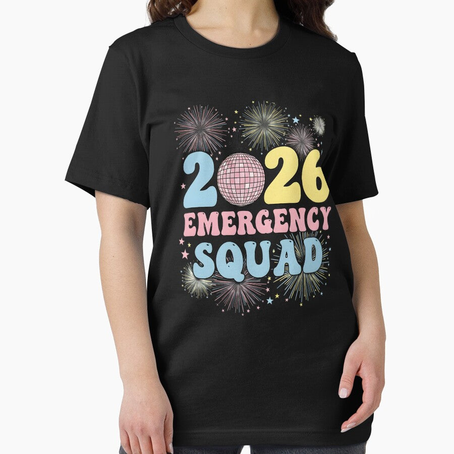 2026 Emergency Squad ER Nurse Happy New Year Disco Ball NYE by BakeryDozen