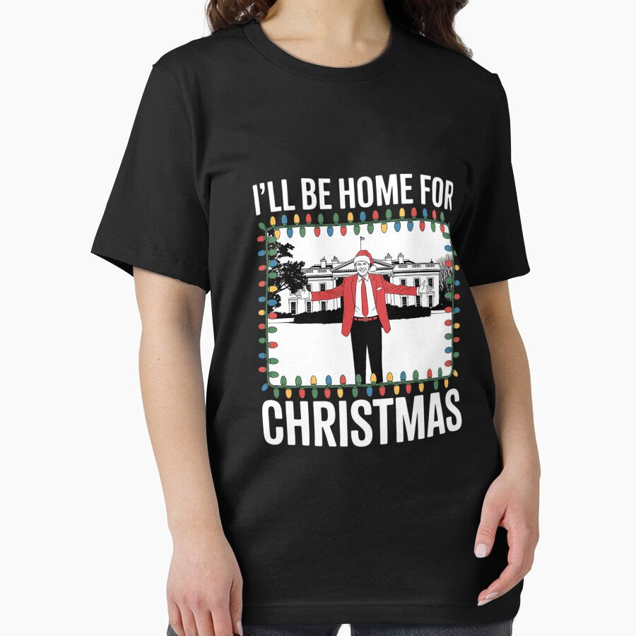 I'll Be Home For Christmas 2024 Santa Trump Xmas Pajamas by sheenmi