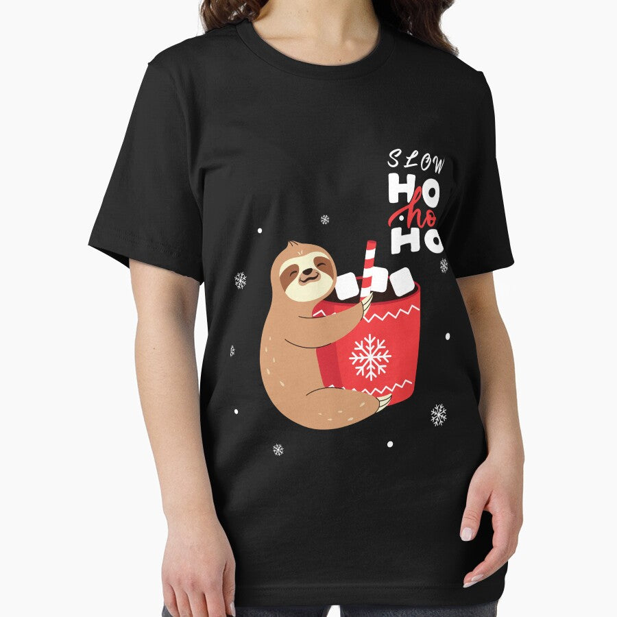 Slow HO HO christmas sloth santa by Dieowl