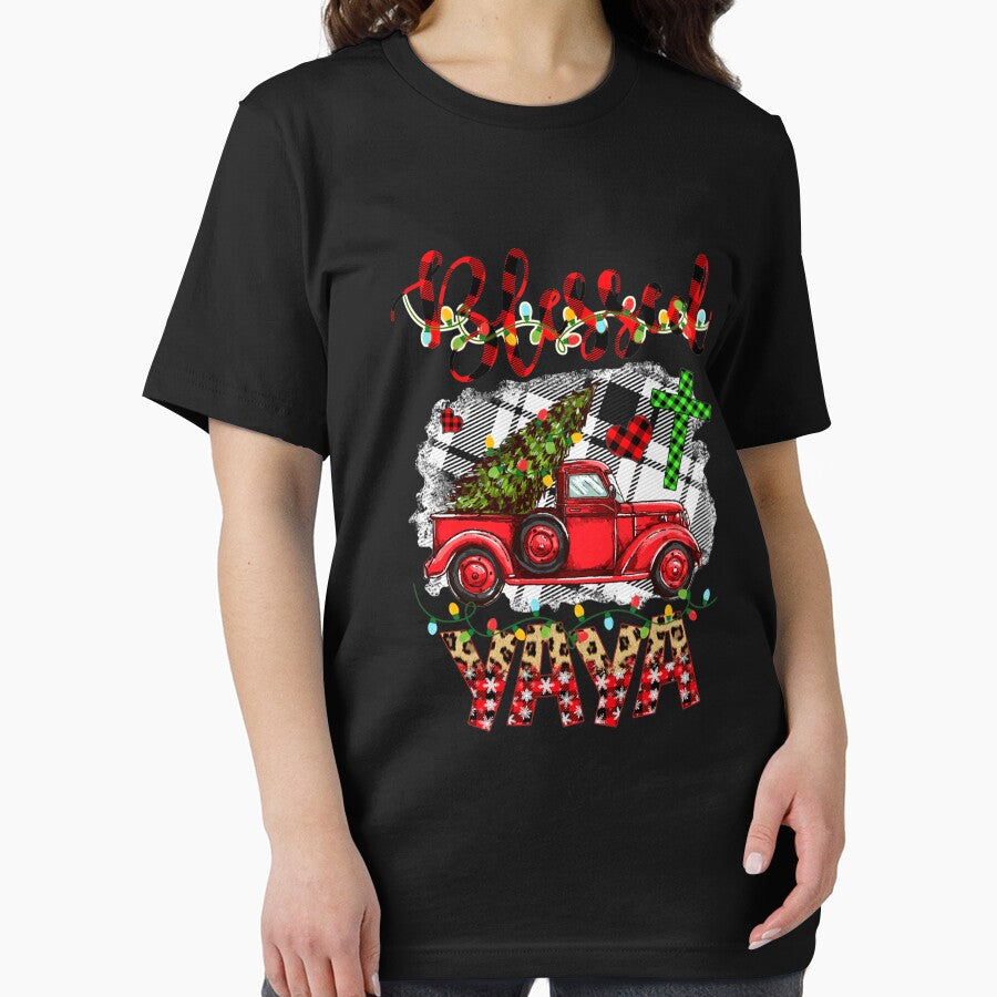 Blessed Christmas Red Truck Gift For Grandma by ainegonza
