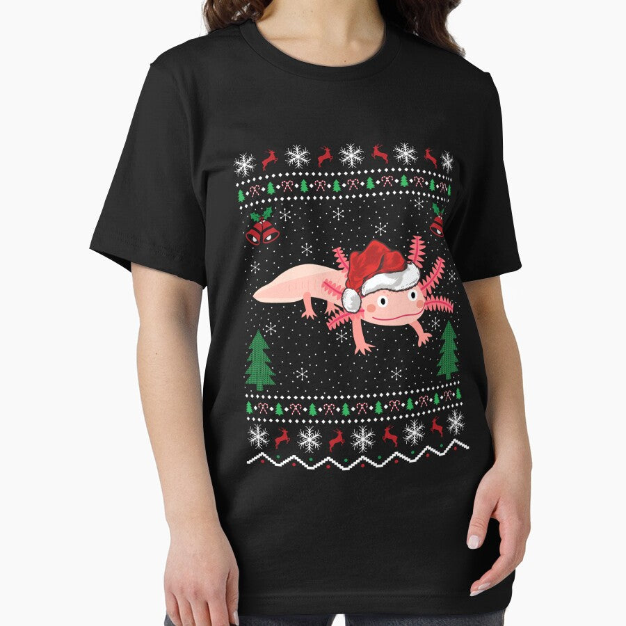 Funny Axolotl Lover Xmas Gift Ugly Axolotl Christmas by saldcharig