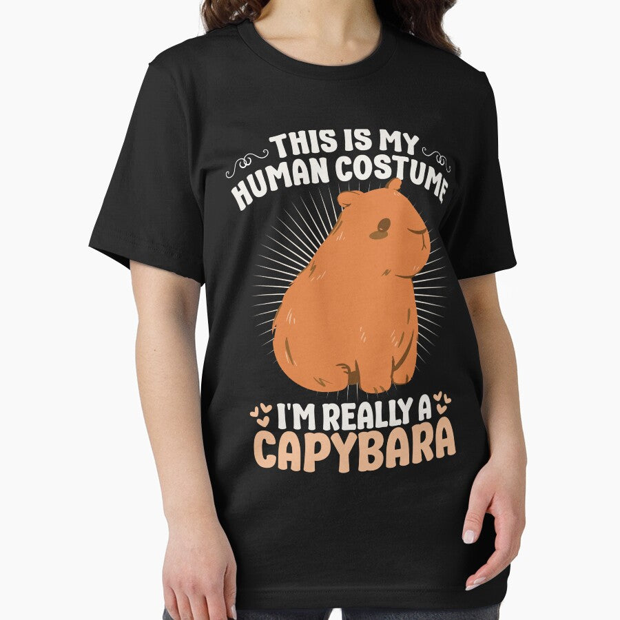 Capybara Human Costume Funny Halloween by Nodirama