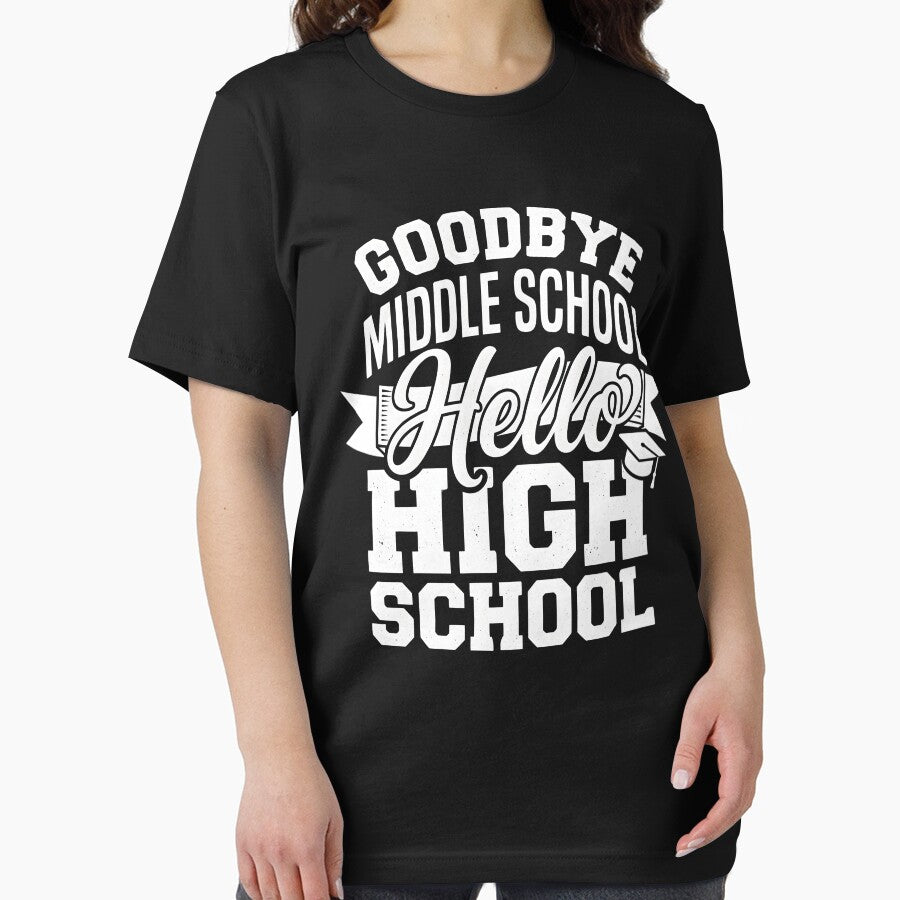 Goodbye Middle School Hello High School - Retro Back to School Freshman by Terbotv