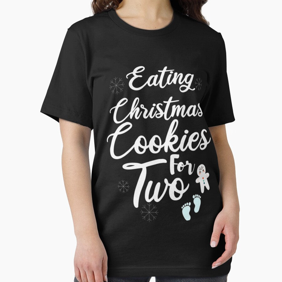 Eating Christmas Cookies For Two Maternity,Christmas Maternity, Pregnant Xmas by NortonGael