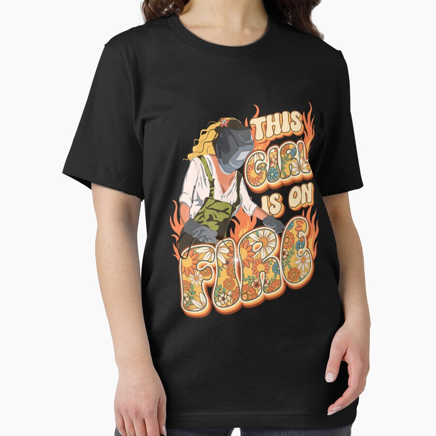 This girl is on fire Welder girl by HomeCoquette