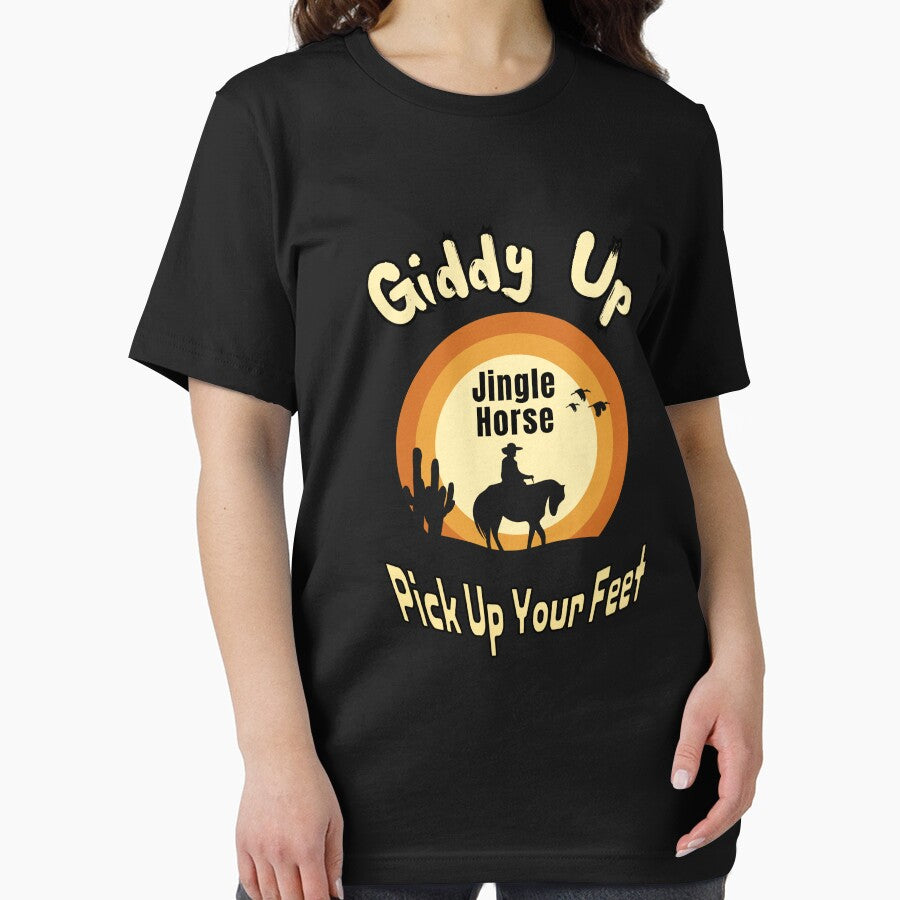 Giddy Up Jingle Horse Pick Up Your Feet Howdy Country western retro by Micro-dose