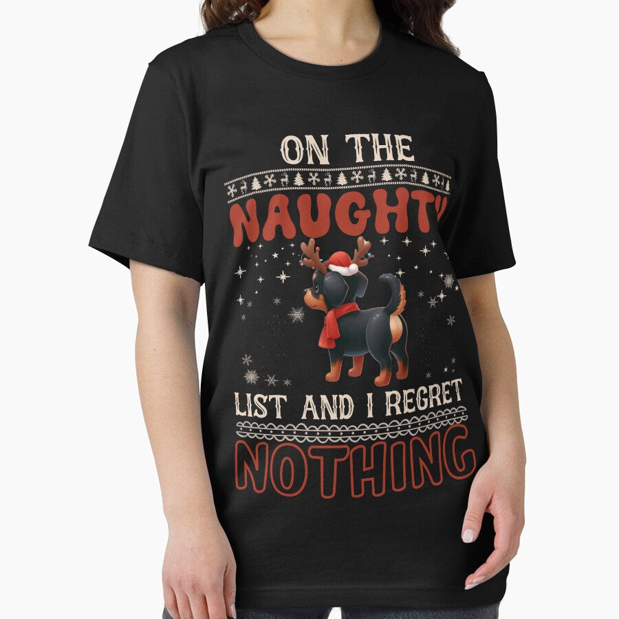 "Rottweiler the Naughty List: No Regrets Christmas Vibes" by Xhevahir