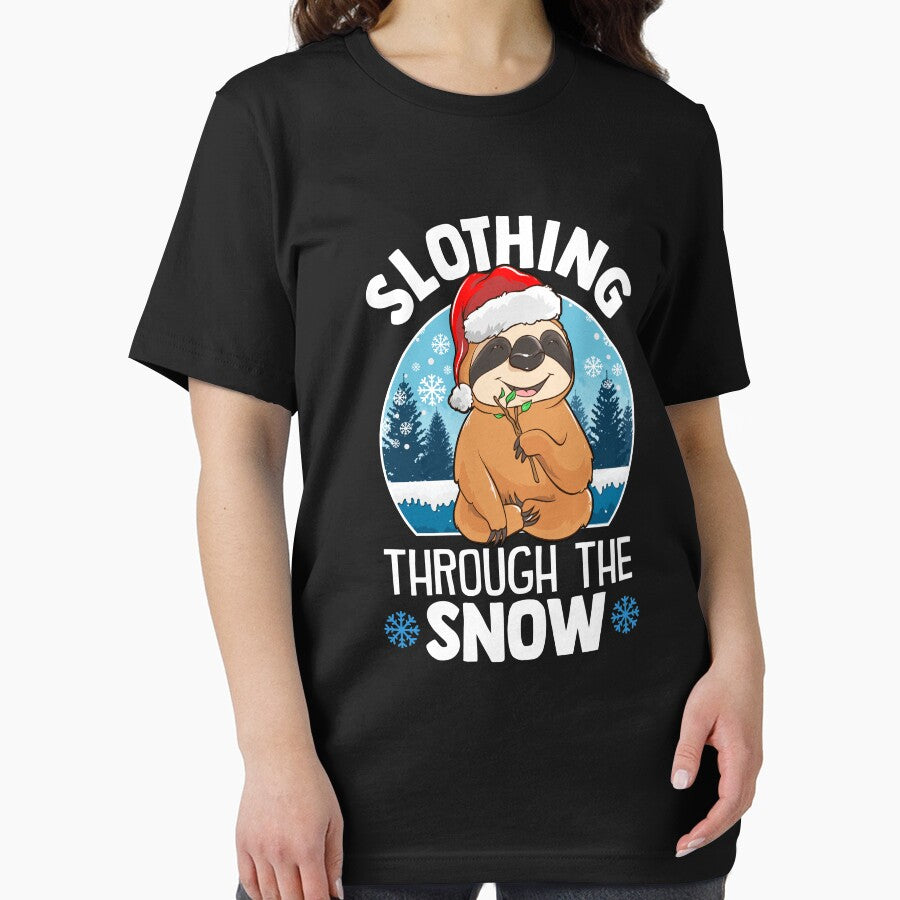 Cute & Funny Slothing Through The Snow Christmas by perfectpresents
