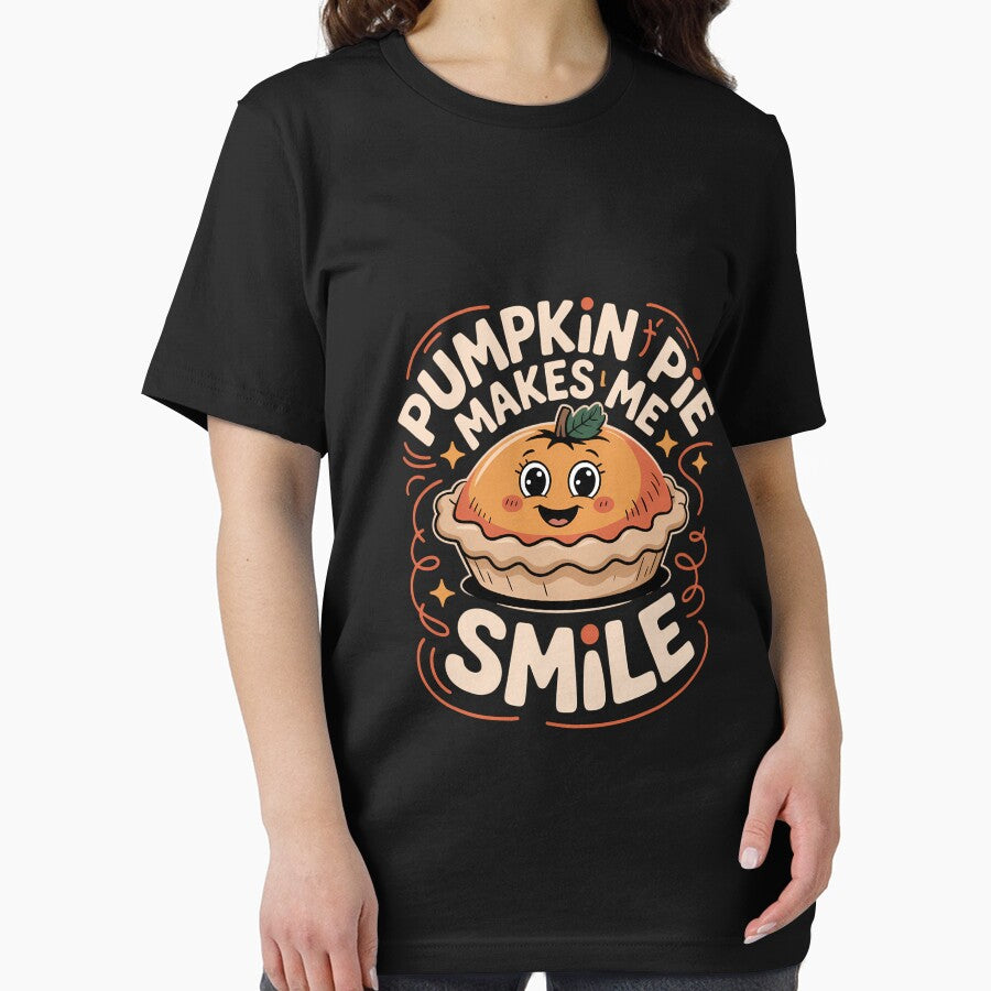 Pumpkin Pie Makes Me Smiles Funny Fall Cozy Holiday Cheer by KarstenNoanra