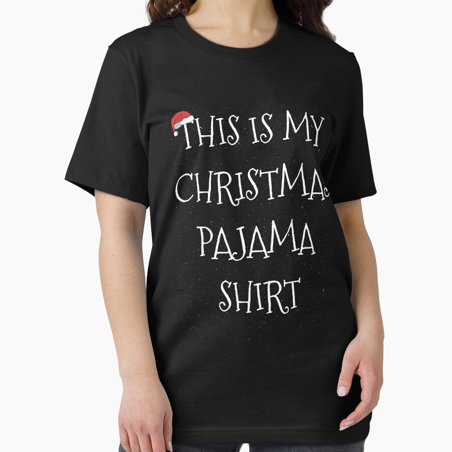 This is my Christmas Pajama Shirt Santa's hat by alenaz