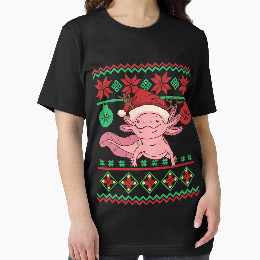 Christmas Sweater Axolotl by PrinChic!