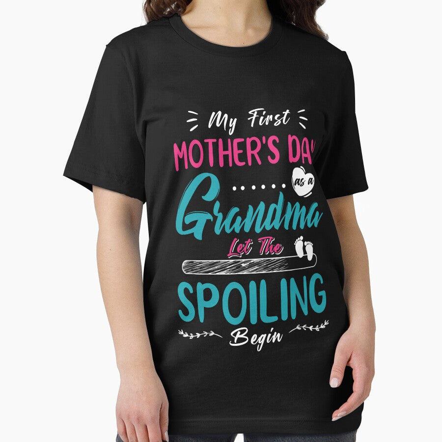 My First Mothers Day 2022 Grandma Let The Spoiling Begin T-Shirt by Bethemostbeauti