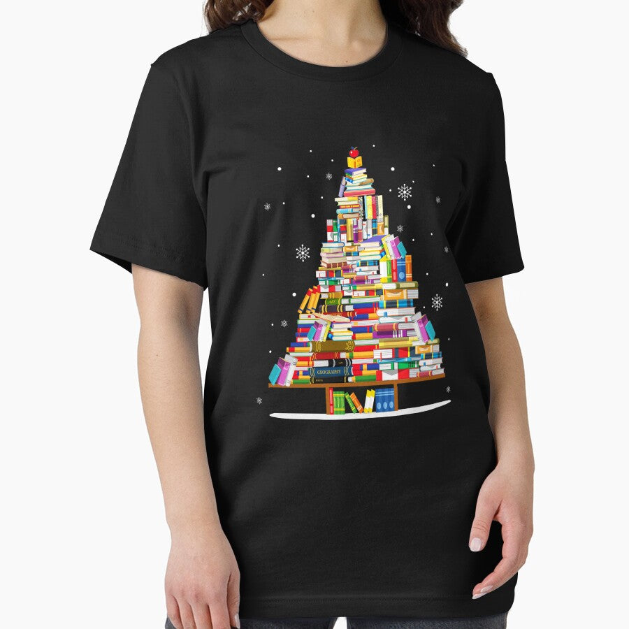 Christmas Book Tree Librarian Book by Creatique--Loft