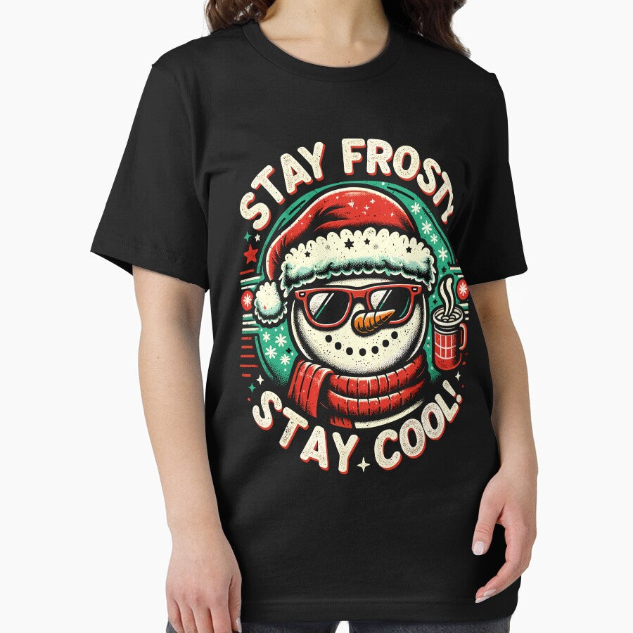 Stay Frosty Stay Cool - Fun Snowman Christmas by Quirky Shirts