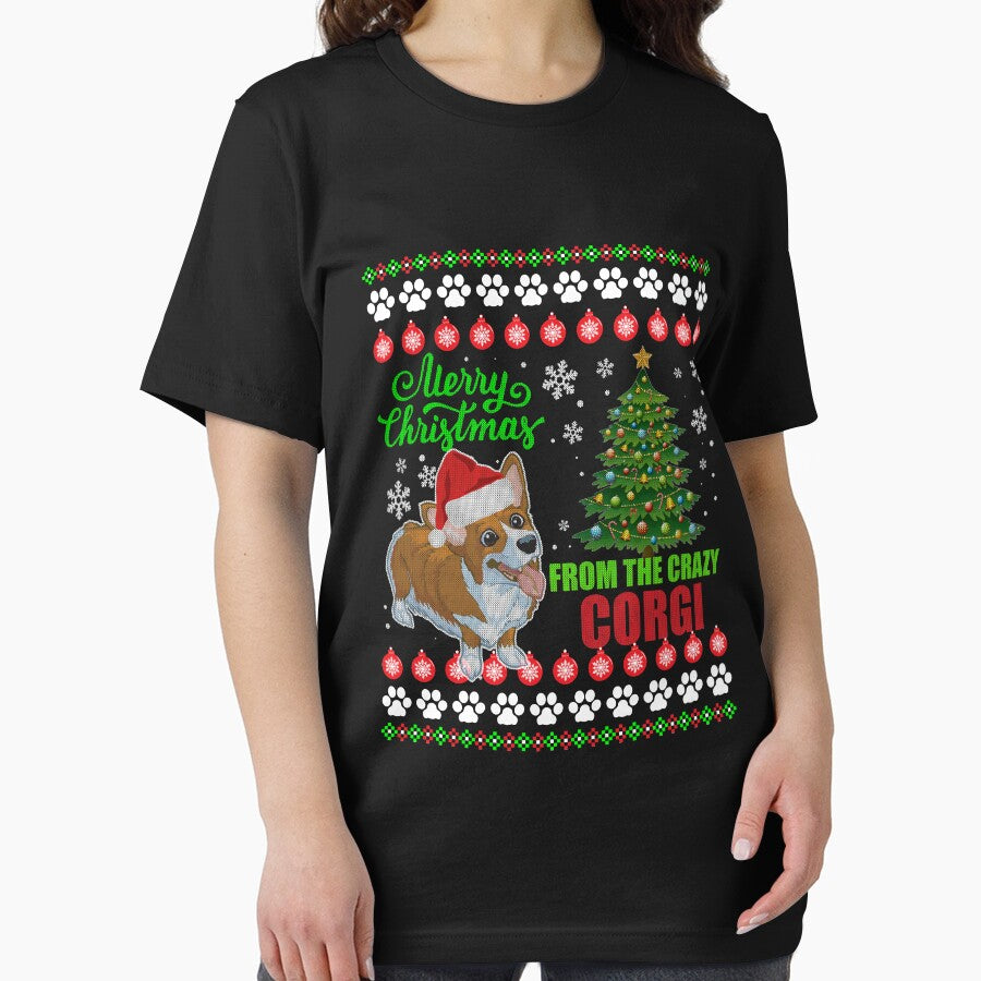 Merry Christmas From Corgi Dog Ugly Sweater T Shirt by thuthuatna