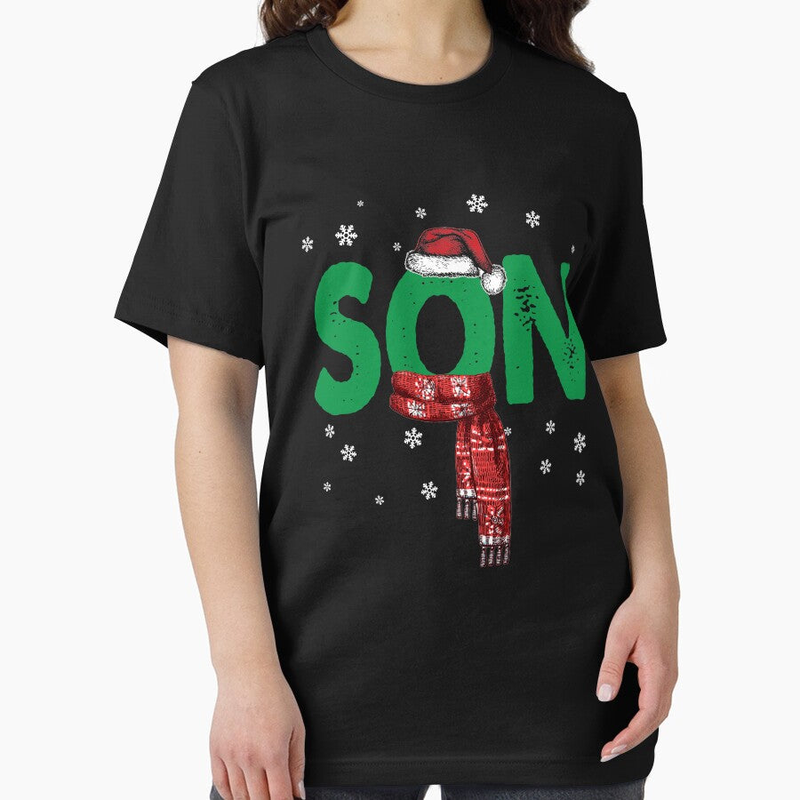 Son T-Shirt Christmas Santa Hat Family Matching Pajamas by thuthuatna