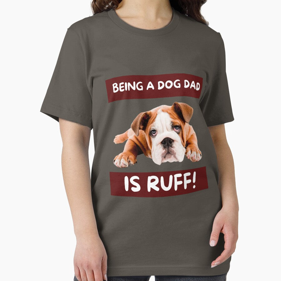 Being a dog dad is ruff! Best Dog Dad | Cute Dod Shirt | Dog Lover Gift |Pet Lover| Fur Parents | Dog Dad | Mum Gift by Duncan Udawatta  | The Mugzz Shop