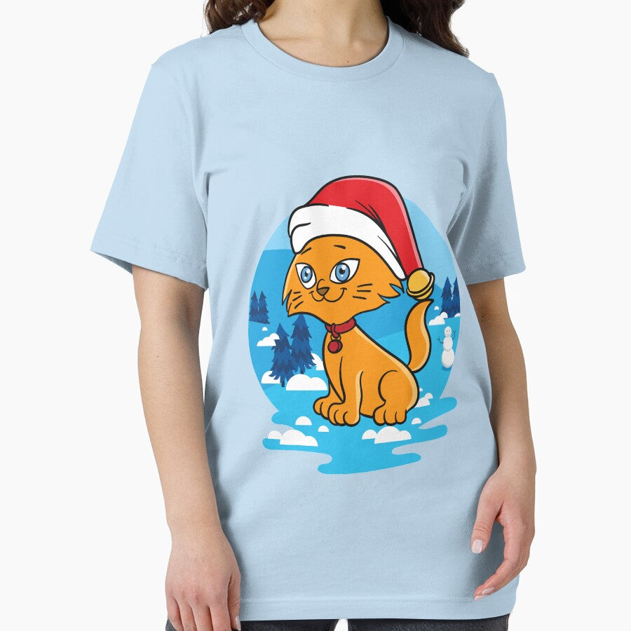 Christmas Cat Santa Hat Winter Gift by Hananiah Merch