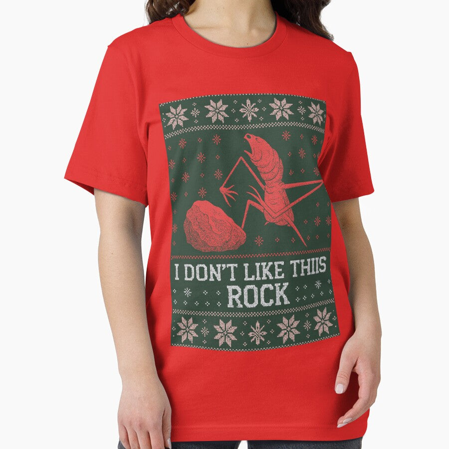 Vintage Marcus The Worm Ugly Christmas Sweatshirt, I Don't Like This Rock Xmas Sweatshirt, Marcus The Worm Meme T-shirt, Funny Meme Shirts, Xmas Gift by Rosqzz
