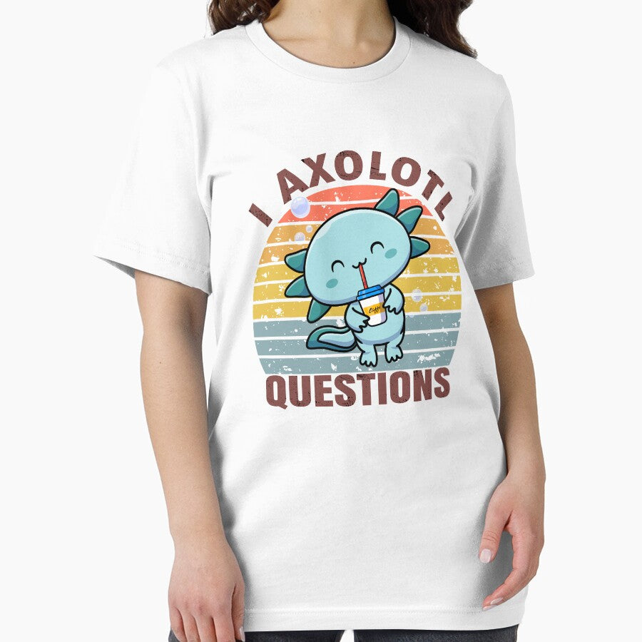 retro vintage  Axolotl Questions Cute Axolotl by Sweet Tee