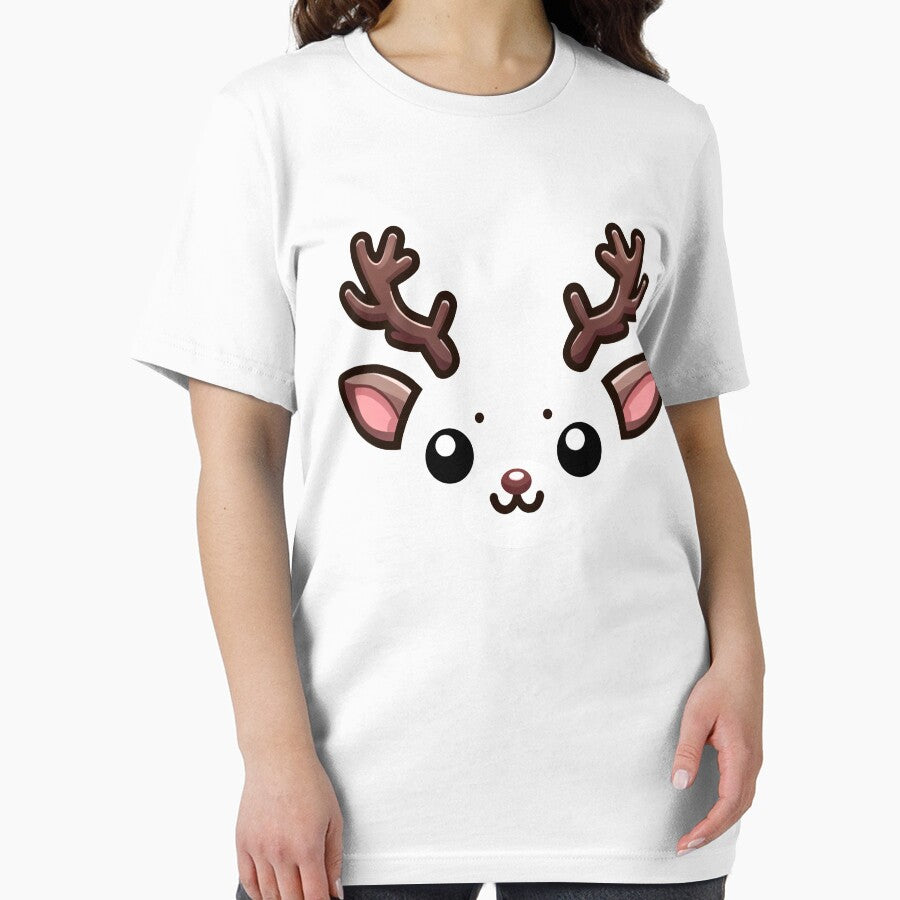 Funny Christmas Reindeer Face Matching Family by 4TeeToo