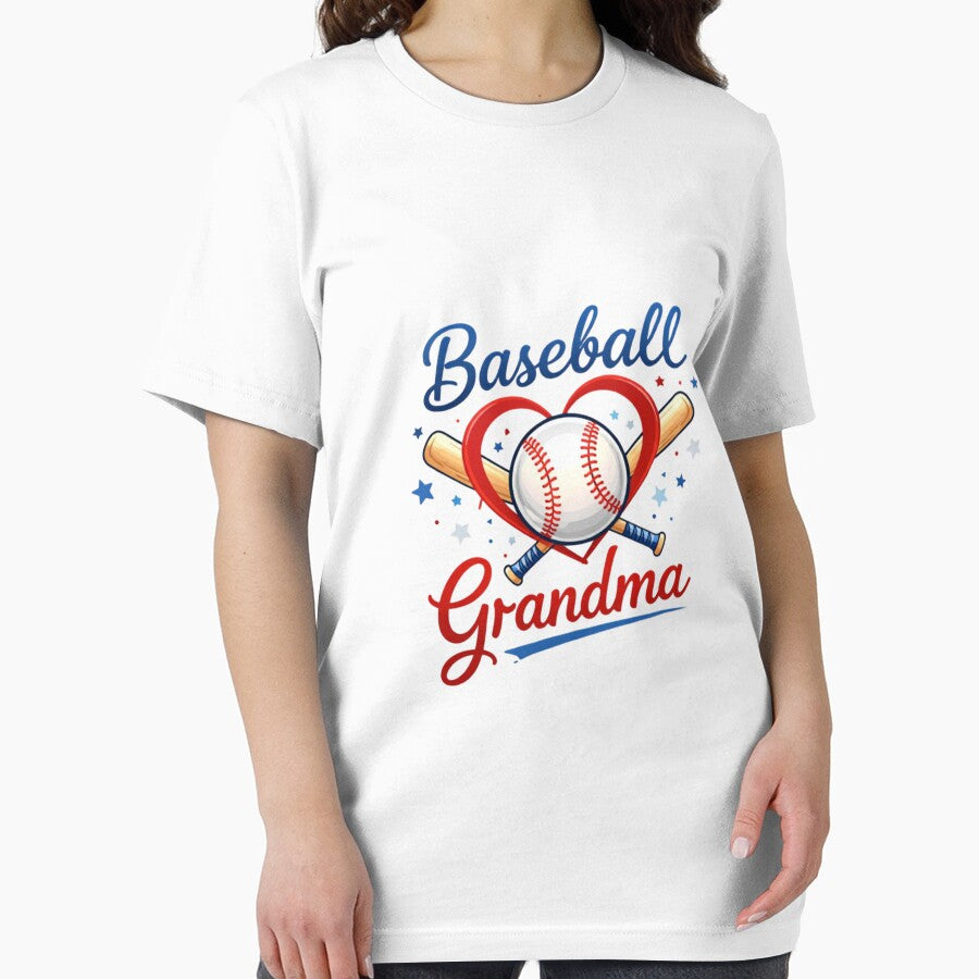 Baseball Grandma – Proud Baseball Grandmother Heart Bat Design by bilal sibgui