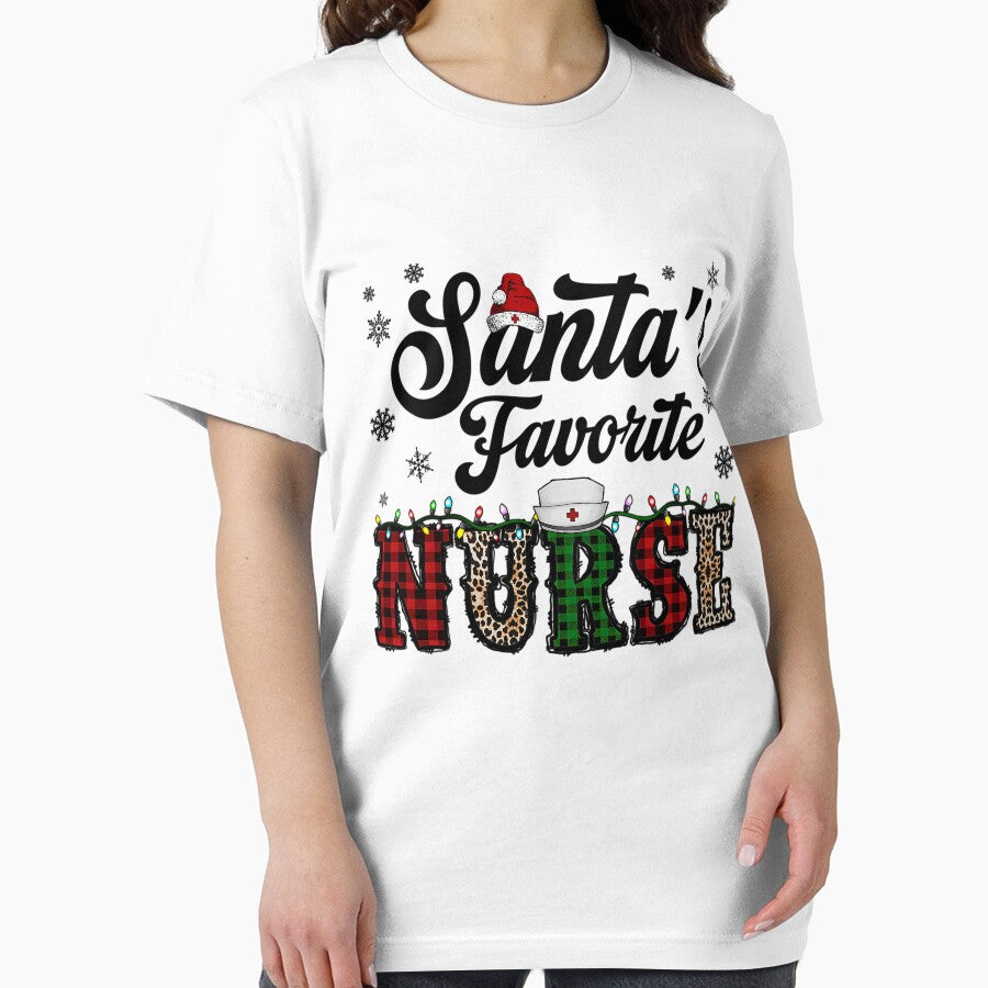 Classic Retro Nurse Vintage Christmas Santas Merry Favorite by Olincristie