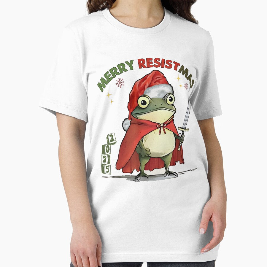 Merry Resistmas Frog Political Festive Frog Christmas by jakaun