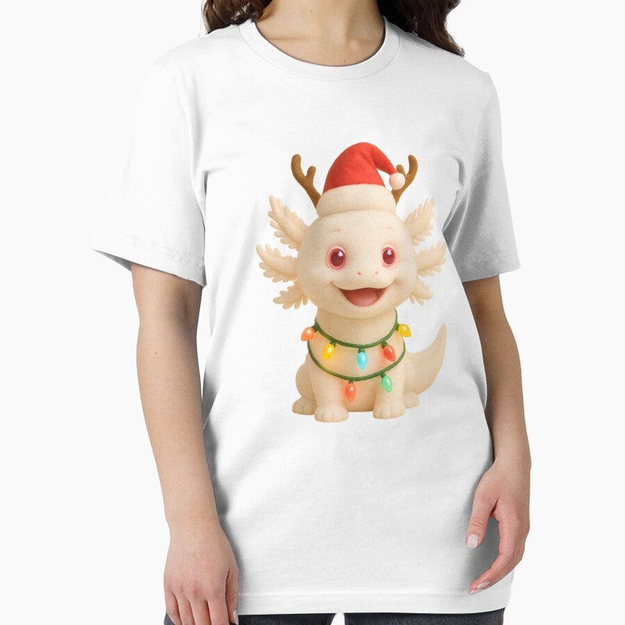Christmas Albino White Axolotl by Sillytoe