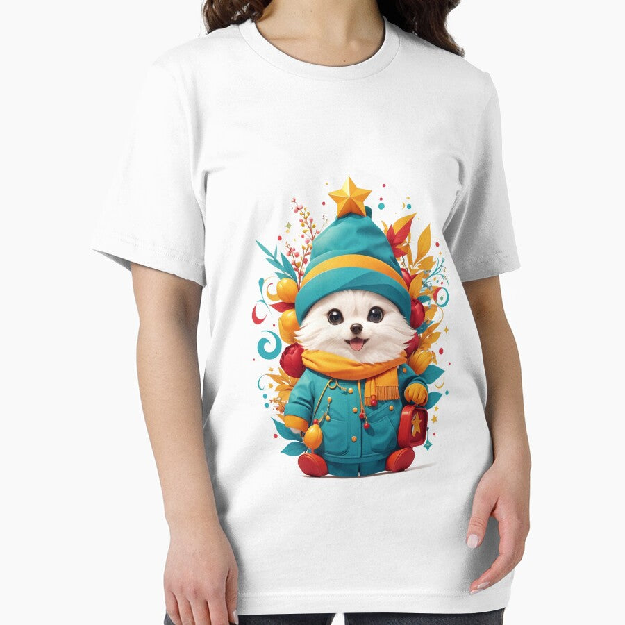 Whimsical Pup in Blue: A Playful Canine Under the Starry Canopy by Lahrochi