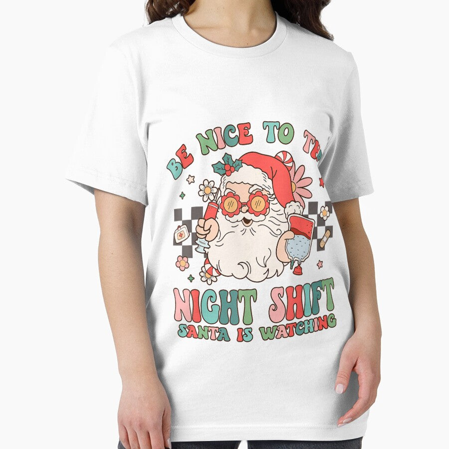 Santa Be Classic Nurse Watching Nice Nurse Vintage Retro The is To Christmas by FrankyTepper