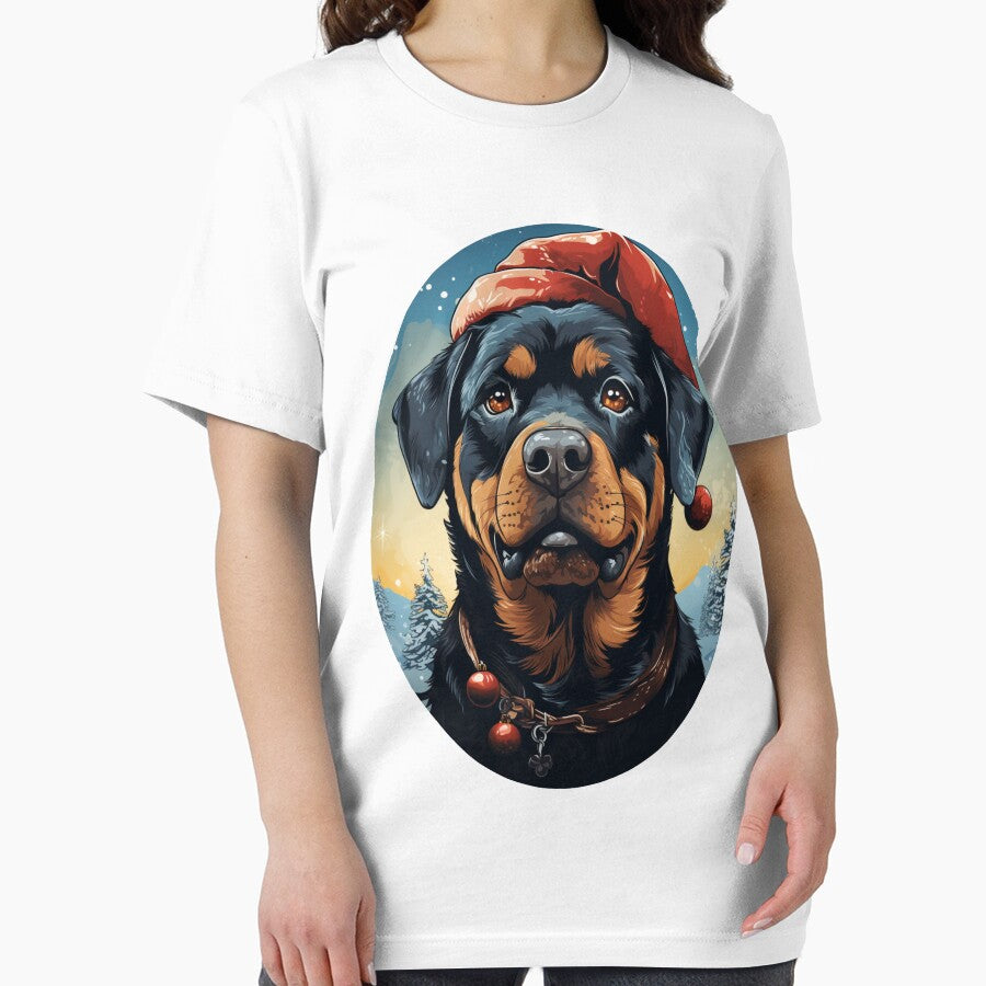 Rottweiler Celebrating Christmas by DigitalPrism-Co