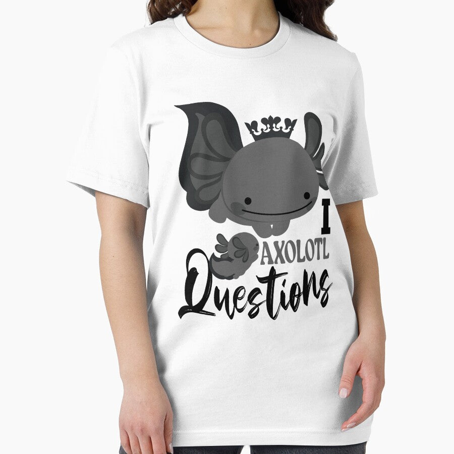 Axolotl Kawaii Cute kawaii Dark grey , I Axolotl Questions by ARTsPlural