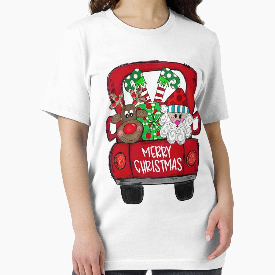 Farm Fresh Christmas Trees Truck, Christmas T-shirt, Christmas Family, Red Truck, Christmas Gift, Christmas Truck Familys by Susan195