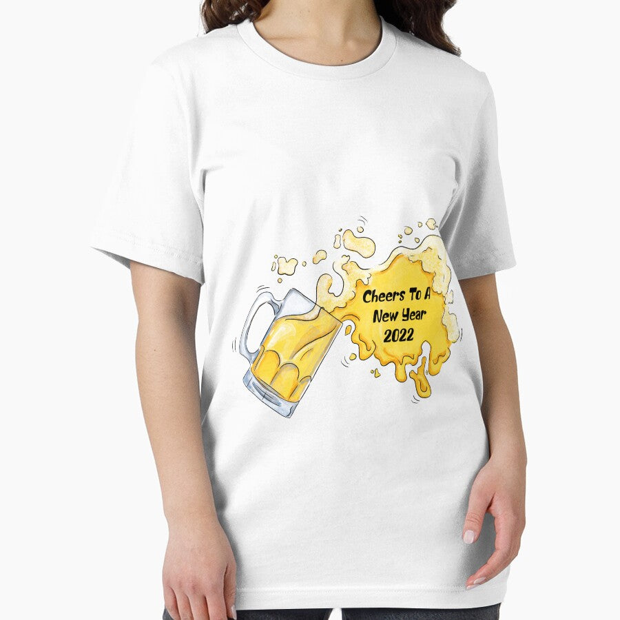 Cheers To A New Year, Happy New Year Tee,  Funny New Year Tee, New Year Gift, by Ouizza